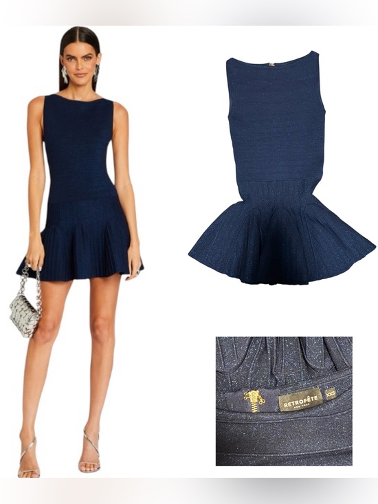 Retrofete Dresses & Skirts - Retrofête Audrina Metallic Knit Dress